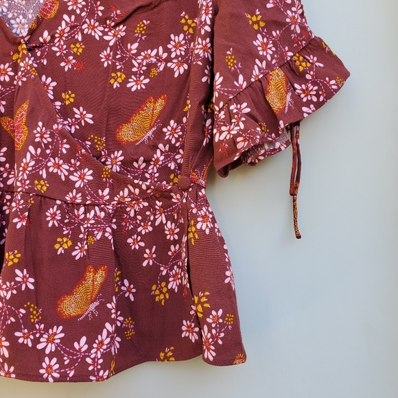 ⚠️SOLD ⚠️❤ 4X HP ❤ Madewell butterfly sanctuary blouse - Picture 5 of 8